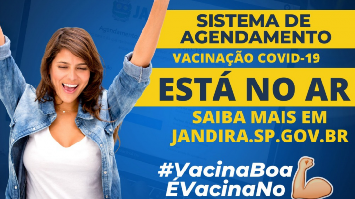 Jandira implanta sistema de agendamento, on-line, para a vacina contra a COVID-19