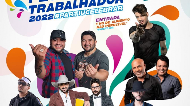 Barões da Pisadinha, Japinha Conde e Lucas Lucco são algumas das atrações da Festa do Trabalhador de Jandira