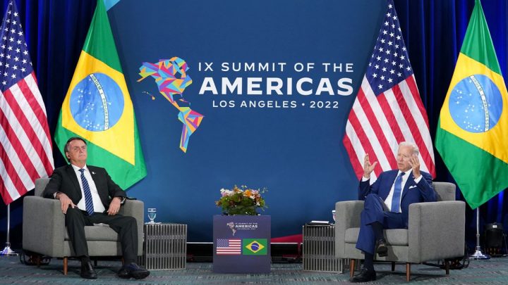 Presidentes Bolsonaro e Biden fazem reunião bilateral nos EUA