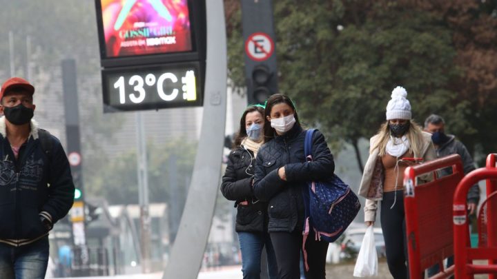 Semana começa gelada na região metropolitana de São Paulo