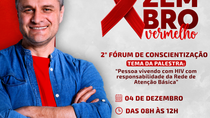 Dezembro Vermelho: 2º Fórum de Conscientização acontece na próxima segunda-feira (04) em Jandira